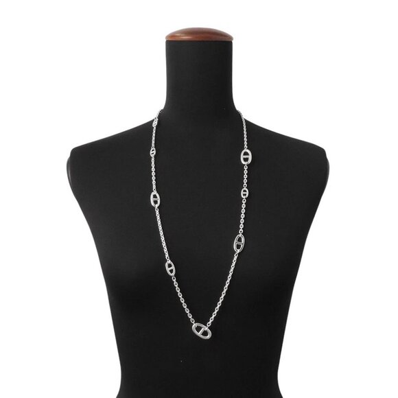 HERMES Chaine d'Ancre Farandole Necklace Size 80 SV925 - Picture 8 of 11